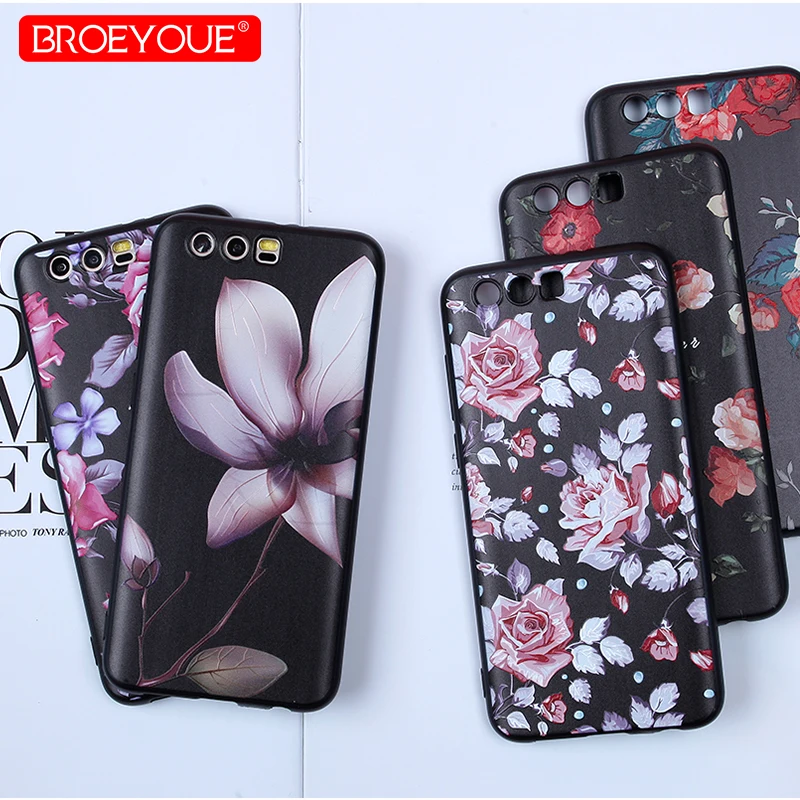 

Case For Huawei P20 Lite P10 Case Silicone Soft TPU Matte Patterned Floral For Honor 9 P9 Lite Honor 6X 7X Nova 2 Plus 9 Lite P8