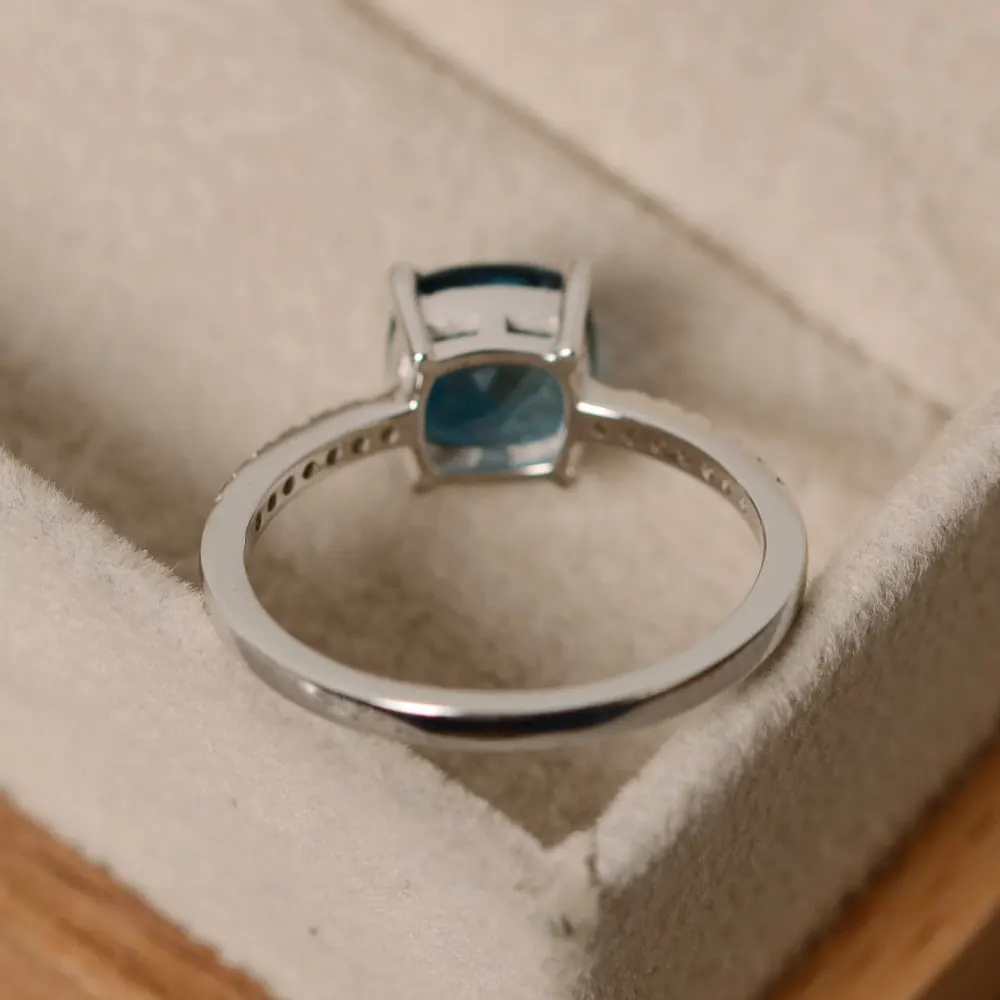 Kristi Tina, модное дизайнерское кольцо, большие квадратные небесные кольца с синим камнем для женщин, ювелирные изделия, свадебный подарок на помолвку, роскошный инкрустированный камень Ri