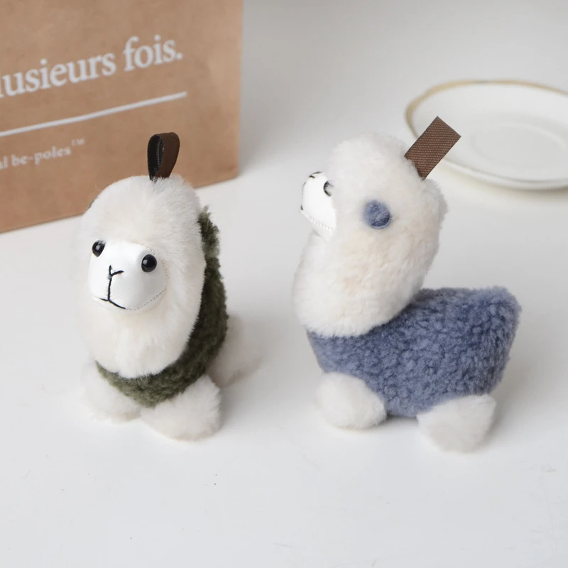 white alpaca plush