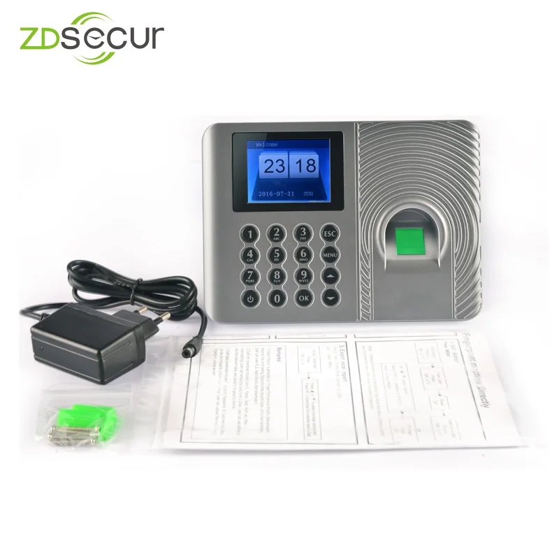ZDA3 Fingerprint time attedance машина с 1200mah встроенной батареей