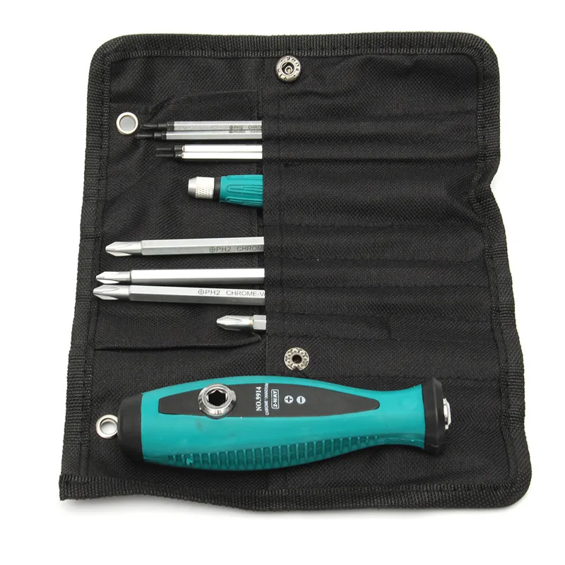 Precision Screwdriver Set 10 IN 1 Screwdrivers Kit Bag 8 Insert Bits+