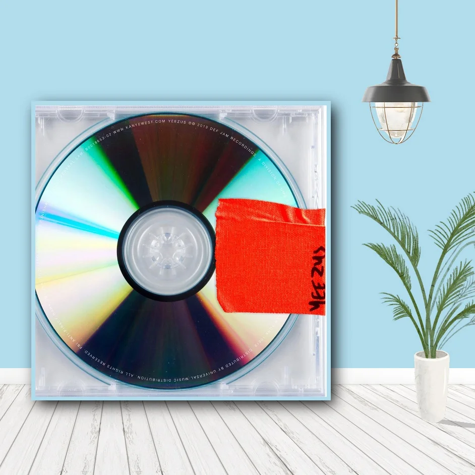 Постер Kanye West Yeezus в стиле хип хоп 2013 Обложка альбома искусство холст музыка рок