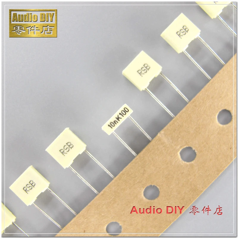 10 шт/50 шт AV RSB серии 0 01 мкФ 100V 100V0.01uF 10% медный фут MKT пленочный конденсатор 10nF 100V10nF 103