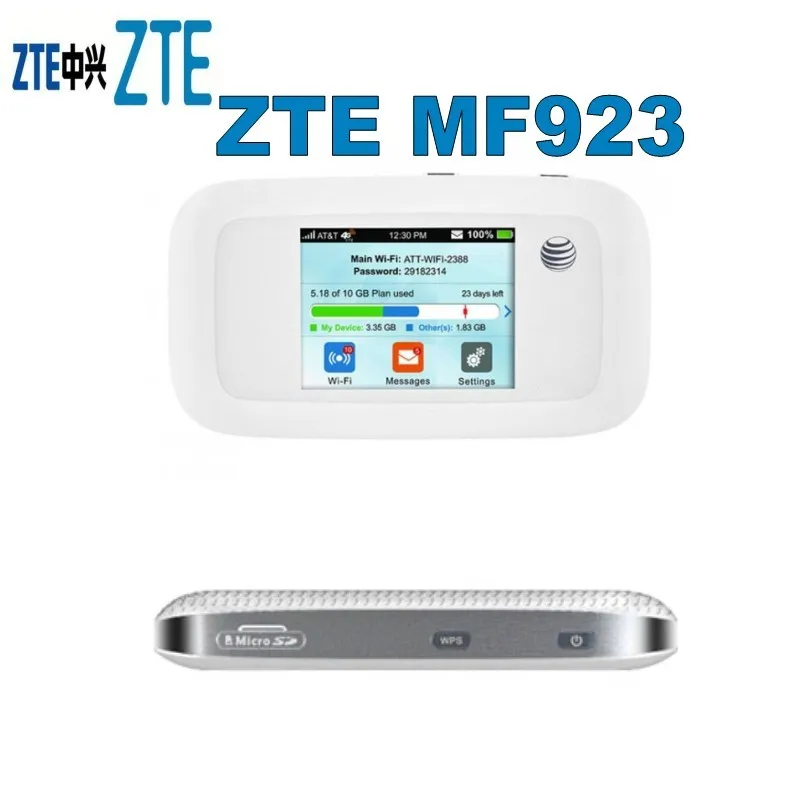 Лот 100 шт. 150 Мбит/с zte MF923 карман 4 г модем Wi-Fi маршрутизатор мобильного сим-карты