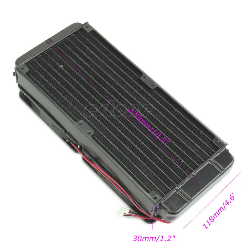 Cooler de alumínio para computador, 2 ventiladores, 240mm, dropshipping