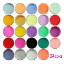 Nail beauty практичный превосходный прочный 24 цветная акриловая пудра Пыль украшение для ногтей