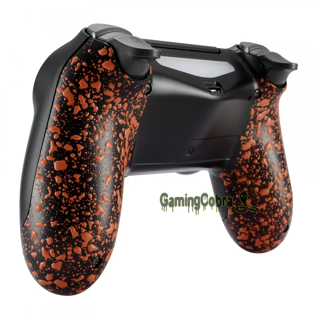 

Textured Orange Non-slip Back Housing Shell Replacement Parts for PS4 Slim Pro JDM-040 JDM-050 JDM-055 Controller - SP4BR06