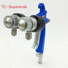 Двойные сопла пистолет-распылитель давления зеркало хром порошковые краски пистолет-распылитель сжатого воздуха разбрызгиватель высокого давления двойное сопло