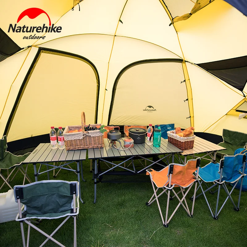 Naturehike Облако Burst Shelter 8-10 человек палатка для семьи команда большая палатка 2 в 1 тент