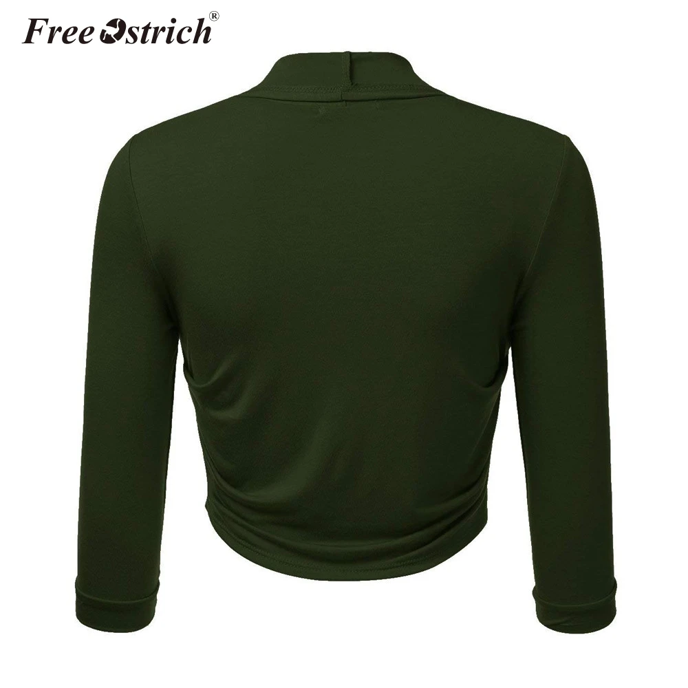 Женская укороченная куртка Free Ostrich размера плюс 5XL короткая облегающая
