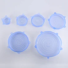 Многоразовые силиконовые крышки для еды, крышки для чаши, обертывание, хранение свежести, растягивающийся домашний кухонный набор HG99