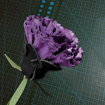 Online DIY Leather Craft Carnation Flower Cutting Dies Knife Mould Hand Punch Tool Pattern 9pcs/set