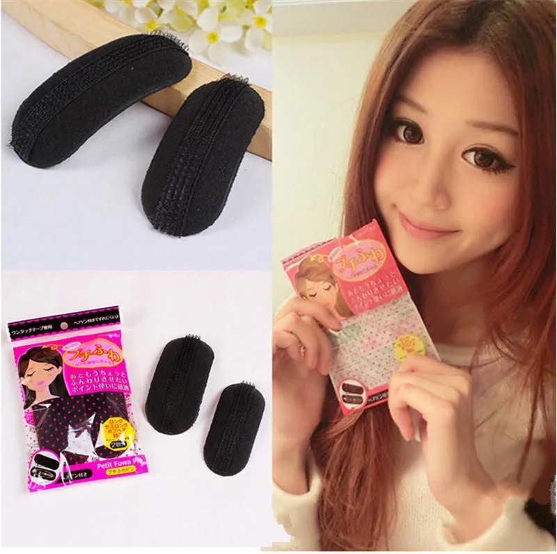2pcs Set Black Sponge Increased Hair Fleeciness Women Hair Styling
