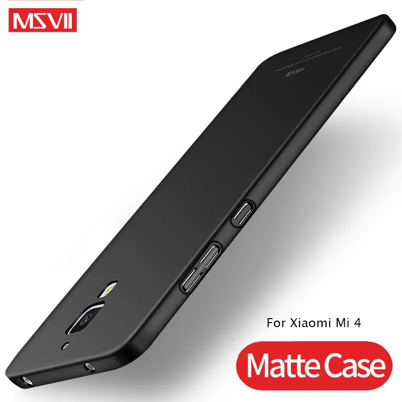Чехол для Xiaomi Mi 4 C MSVII Тонкий матовый чехол 4c 4i Xio c PC жесткий Mi4c Mi4i 4I |