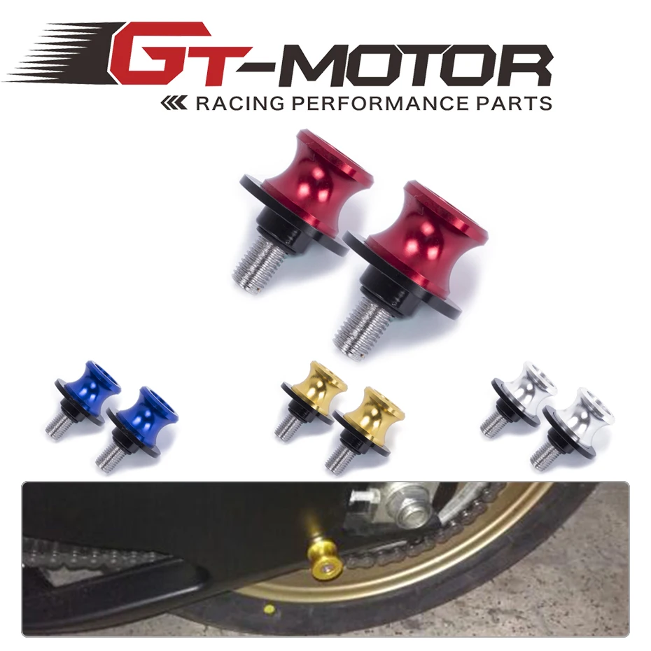 

10mm Motorcycle Stand Screws CNC Swingarm Swing Arm Sliders Spools For KAWASAKI Z750 Z750R Z250 NINJA 250/300 NINJA 250R