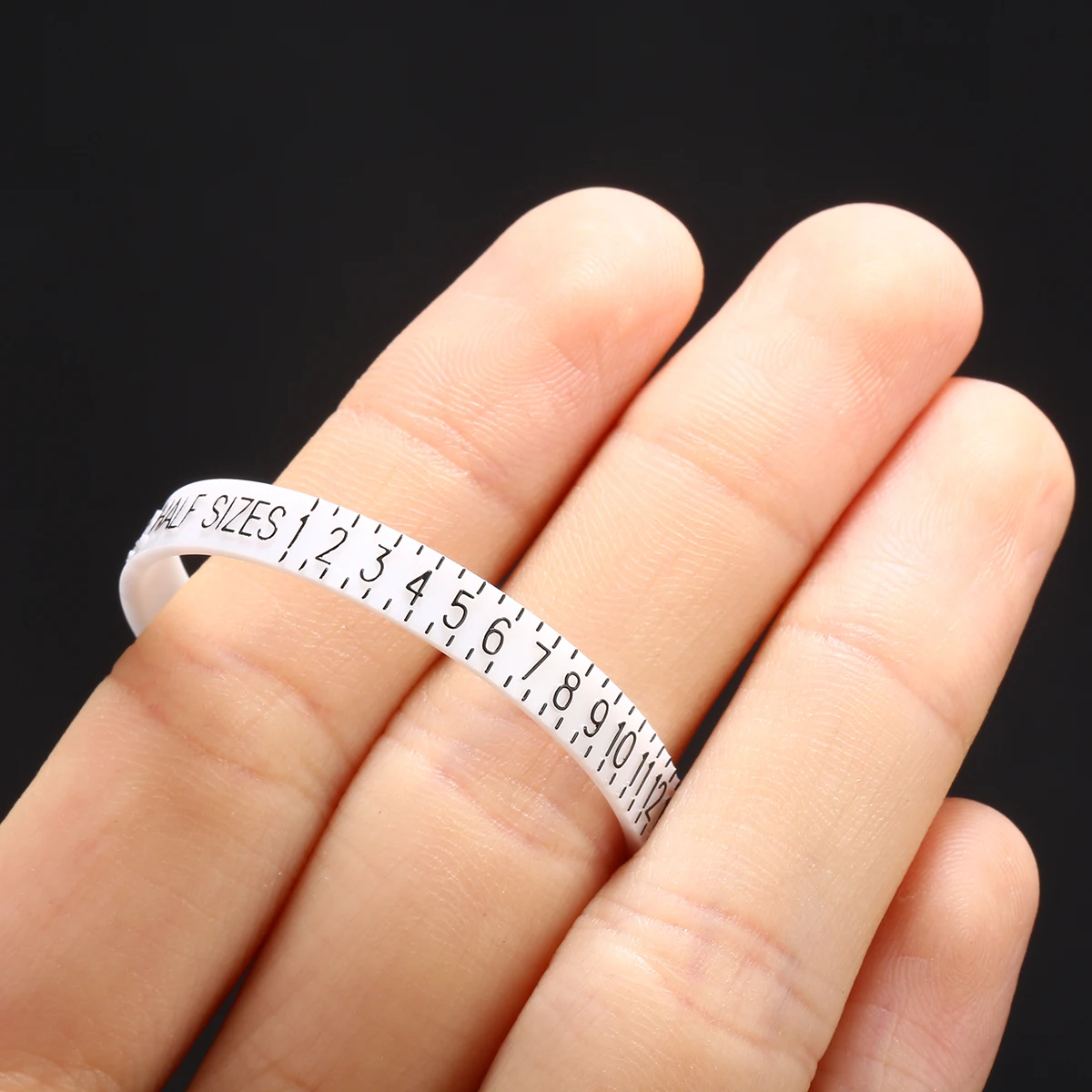 US Standard Plastic Ring Sizer Measuring Tool For Women Men Cheap Fine Jewelry Brand Finger Gauge Scale Jewellery Tool Shellhard