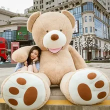 Игрушек большого размера 160 см Американский гигантский Медведь Кожа kawaii плюшевый мишка пальто хорошее качество Factary цена мягкие игрушки для девочек