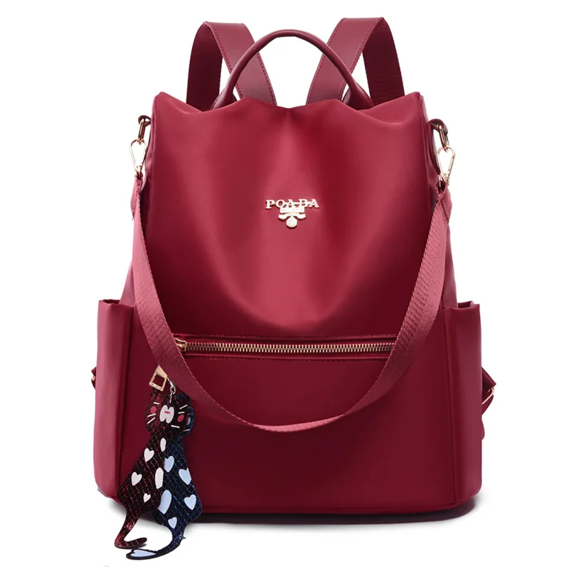 

Fashion Anti-theft Women Girls Backpacks Fold Ladies Large Capacity Backpack College Style Waterproof Nylon Women Backpacks