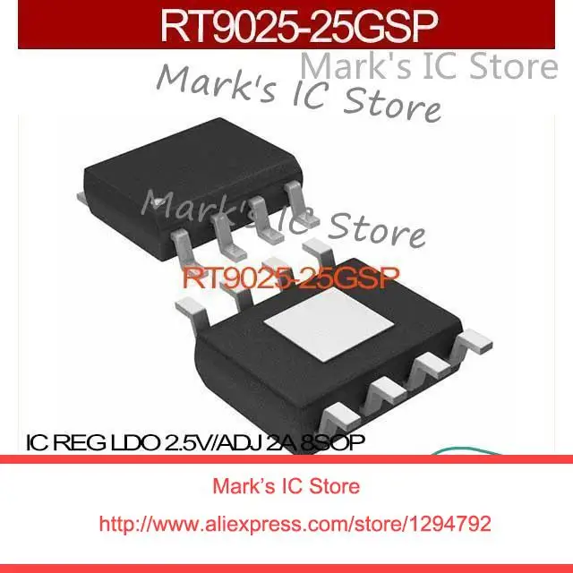 RT9025 25GSP IC REG LDO 2.5V/ADJ 2A 8SOP RT9025 25GSP 9025 RT9025 T9025 ...