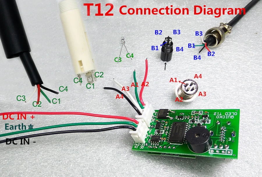 T12-STC OLED цифровой контроллер паяльник станция DIY наборы с черной ручкой из алюминиевого сплава применяются для HAKKO T12 советы