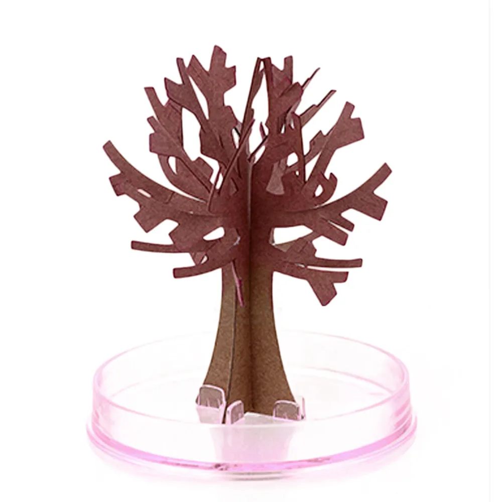 Удивительные Волшебные искусственные Розовые Сакура деревья декоративные растущие DIY бумажные игрушки Дерево подарок новинка детская