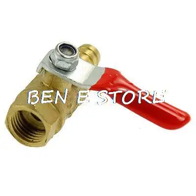 

Red Plastic Coated Level Handle 0.45" Thread 0.35" Gas Flow Ball Valve