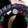 Rubber Tires Shape Pet Cat Dog Toys For Small Dogs Squeaky Kedi Puppy Toy For Dogs Cats Chew Dogs Pets Toys Supplies Jouet Chien 5