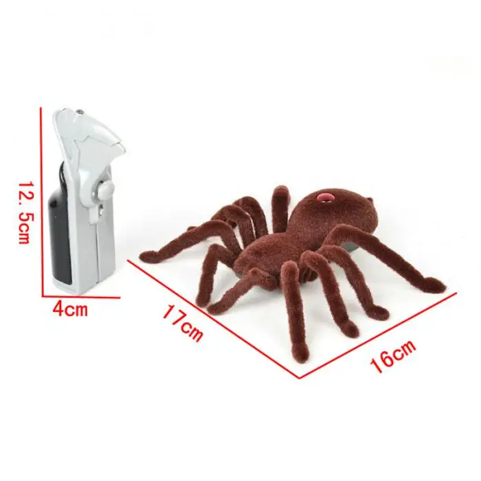 Brinquedo de Controle Presente para Halloween Simulação Aranha Remoto Engraçado Brincadeira Casa Assombrada Bm88 15 Simulação aranha brinquedo de controle remoto engraçado