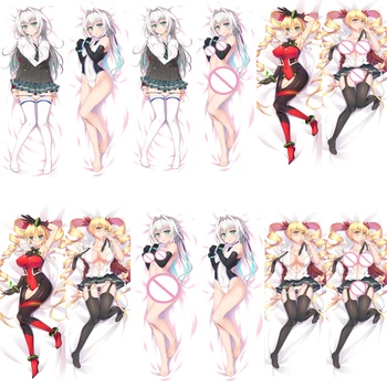 

2019-Jan update Anime Hundred sexy girl claire harvey & emilia hermit Dakimakura body pillow cover case hugging Body pillowcase