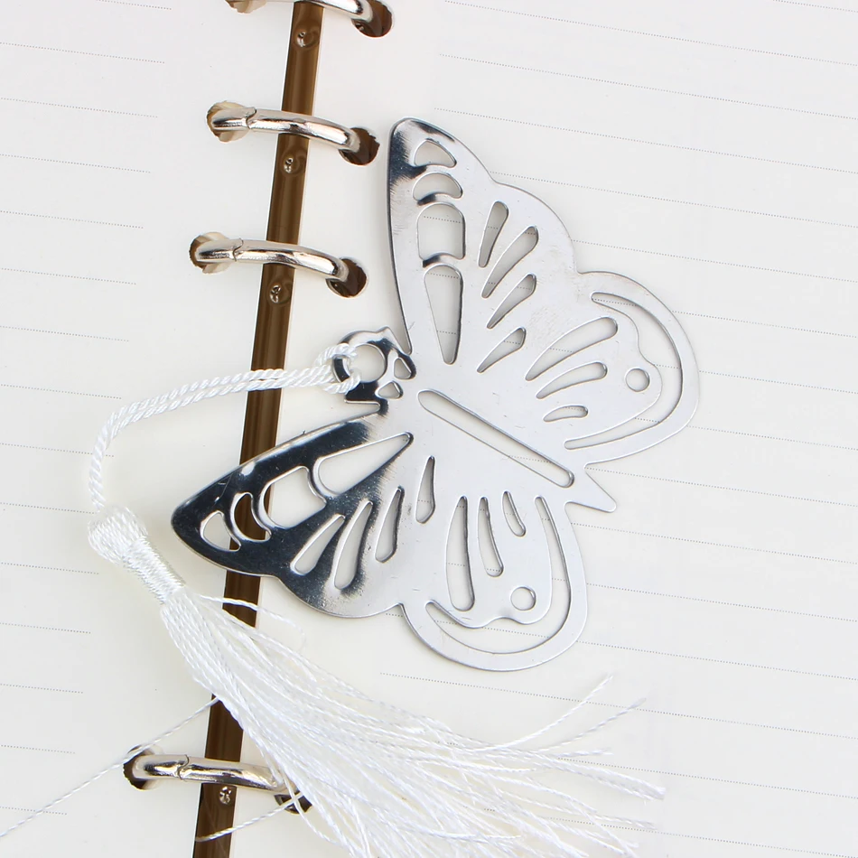 Пустотелые бабочки закладки металлические книжные маркеры снежинки закладки свадебные принадлежности Подвесные Подарки офисные школьные принадлежности