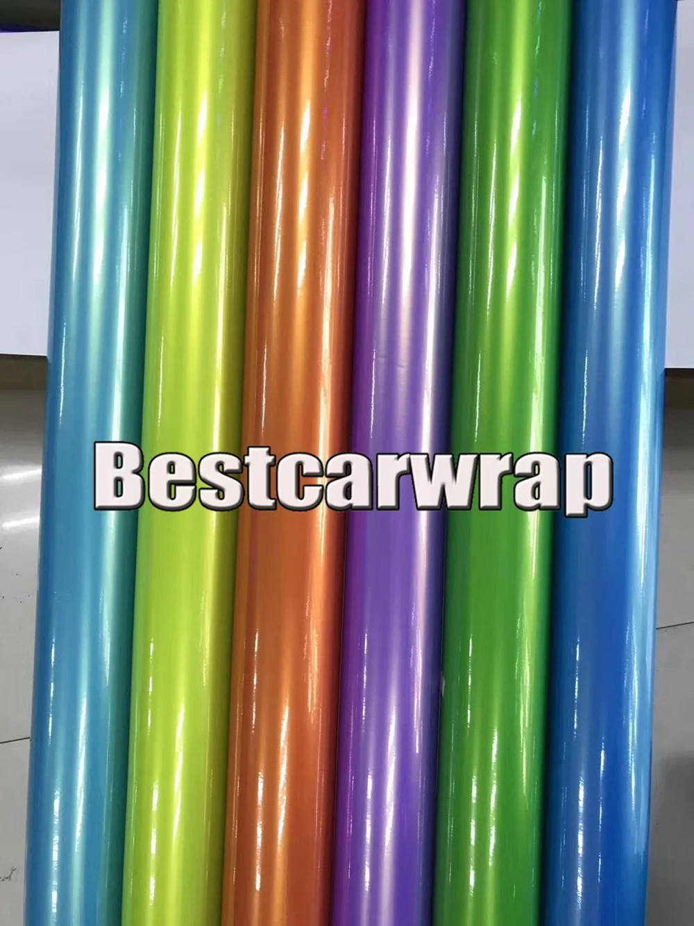 

Luxury Pearl Gloss Shift Vinyl For Car Wrap with air bubble Free Car stickers blue / orange green lime purple 1.52x20m/Roll