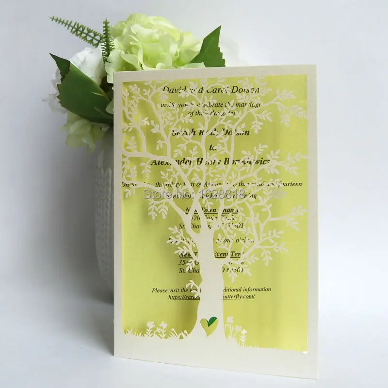Tree Wedding Invitations Theme Woodsy Fall Printable Wedding Invitations