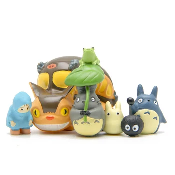 

6pcs/lot Anime My Neighbor Totoro Figure Toy Pvc Totoro Bus Action Figure Collection Model Toy for