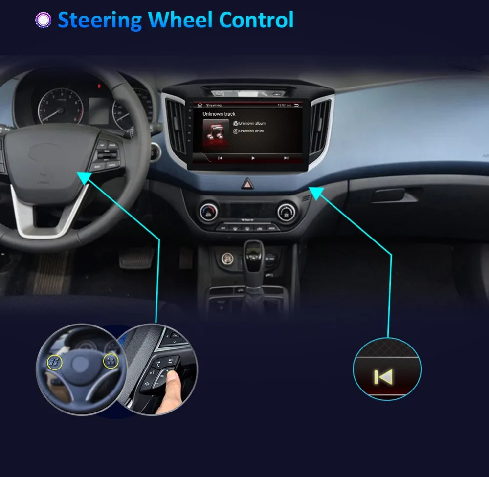 Clearance Bosion Android 8 Car Radio Multimedia Video Player Navigation GPS For KIA IX25 2014 headunit gps navigation 2 din car DVD player 4