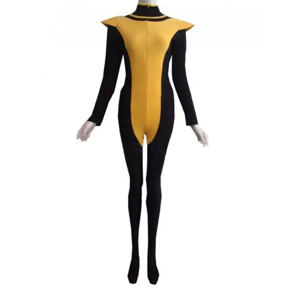 X-Men Kitty Pryde Costume Holloween Cosplay Costumes Different Sizes Party Zentai Suit Elastic Lycar Black And Yellow