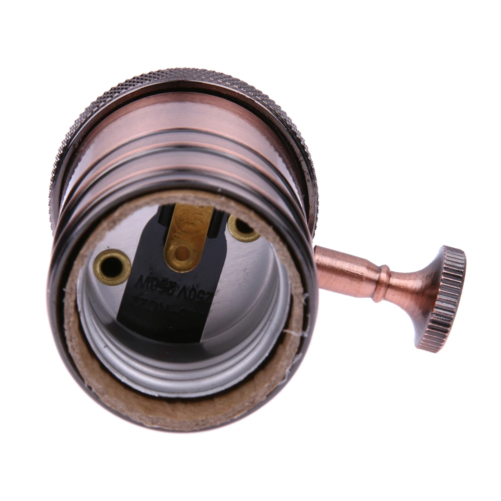 New E27 Retro Lamp Holder Aluminum Edison Lamp Holder Bronze Color 110V
