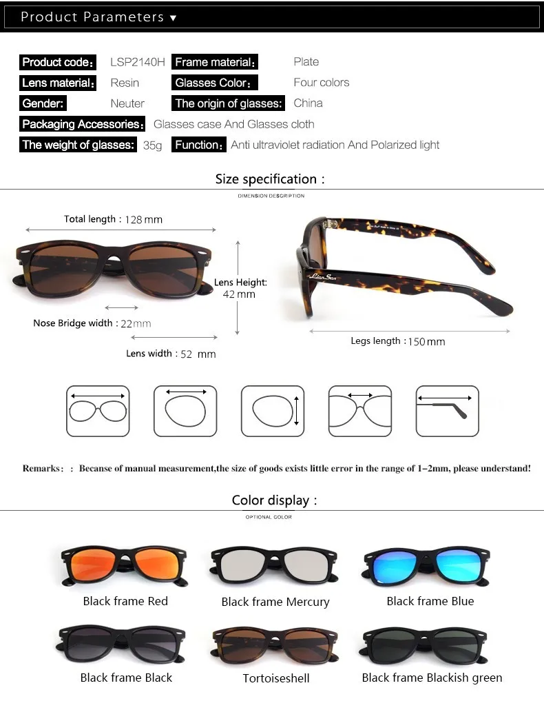 LianSan, Ретро стиль, поляризационные Женские квадратные солнцезащитные очки, для женщин и мужчин, Ретро стиль, роскошные, брендовые, дизайнерские, ацетат, для вождения, модные, черные, LSP2140H
