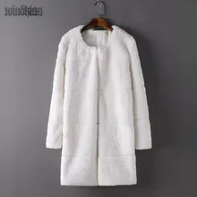 Women Clothing Classic Wide Waisted Long Cotton Padded Coat 2016 New European and American Style Winter