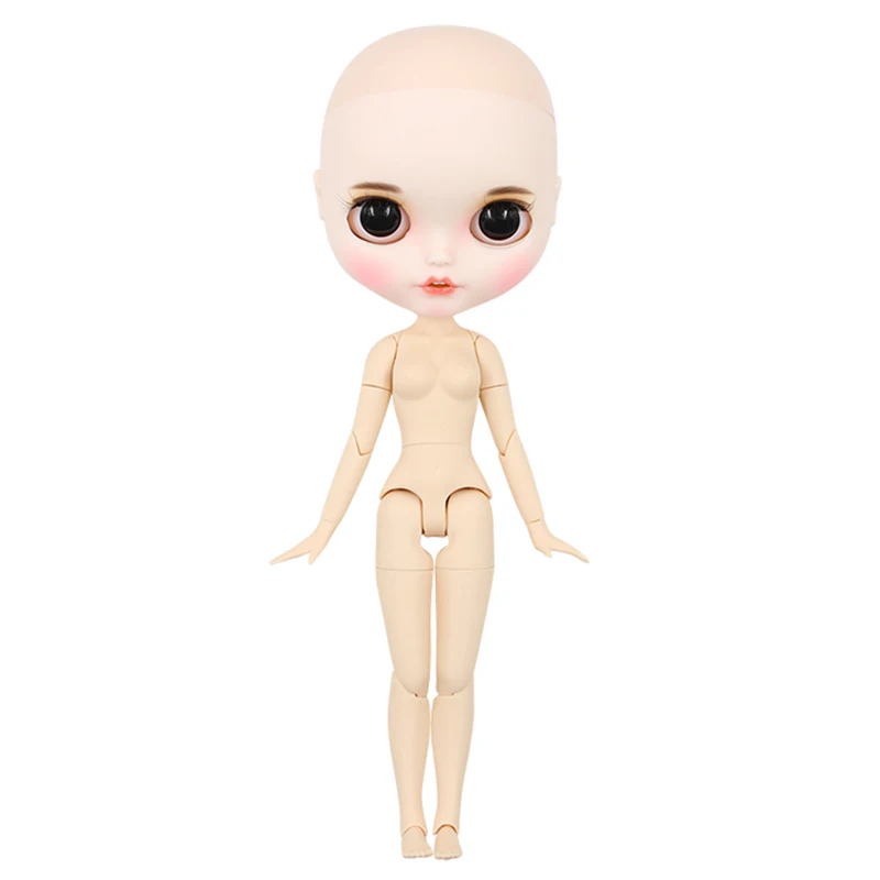 Кукла с гибкими суставами, матовое лицо без волос - Цвет: doll with scalp