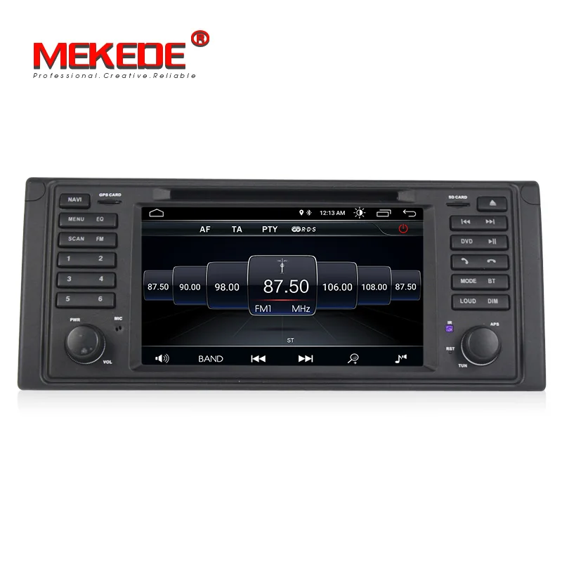 Perfect MEKEDE 1din Android 8.1 Car DVD GPS player For BMW E39 E53 X5 M5 with wifi BT GPS navigation 3G multimedia free shipping 3