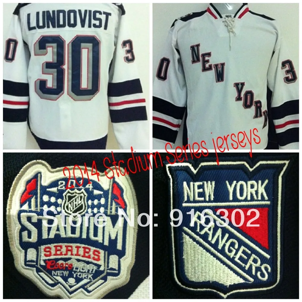 Henrik Lundqvist New York Rangers # 30 Blue Stitched NHL Jersey