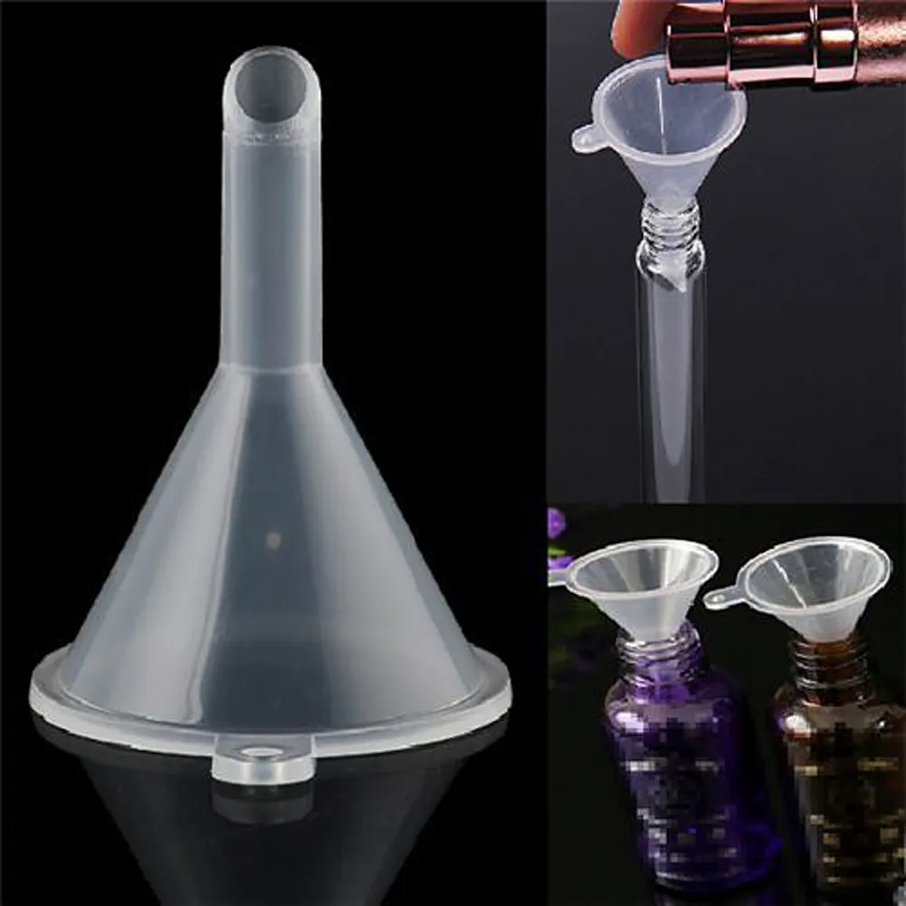 Buy 20pcs Clear Plastic Small Mini Funnel for Liquid