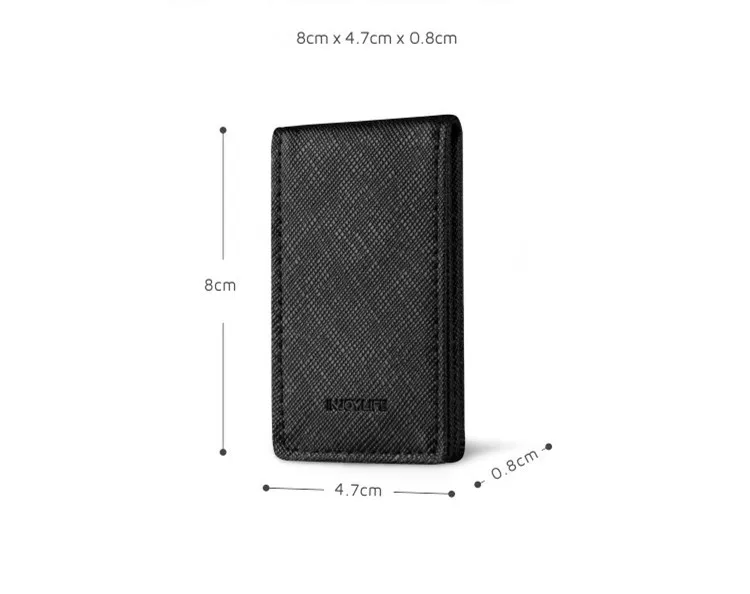 New Fashion Brand Genuine Leather Money Clip Purse Men Strong Magnetic High Quality Black Clip for Money Holder