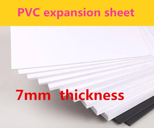 

7mm thickness PVC expansion sheet black white colour PVC FOAM BOARD Andy board Building sand table model material DIY material