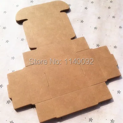 

free shipping 50 pcs a lot 7.3.x5.8x2.6cm retro kraft packing box/trusty cardcase/cosmetics paper box/handmade soap box/gift box