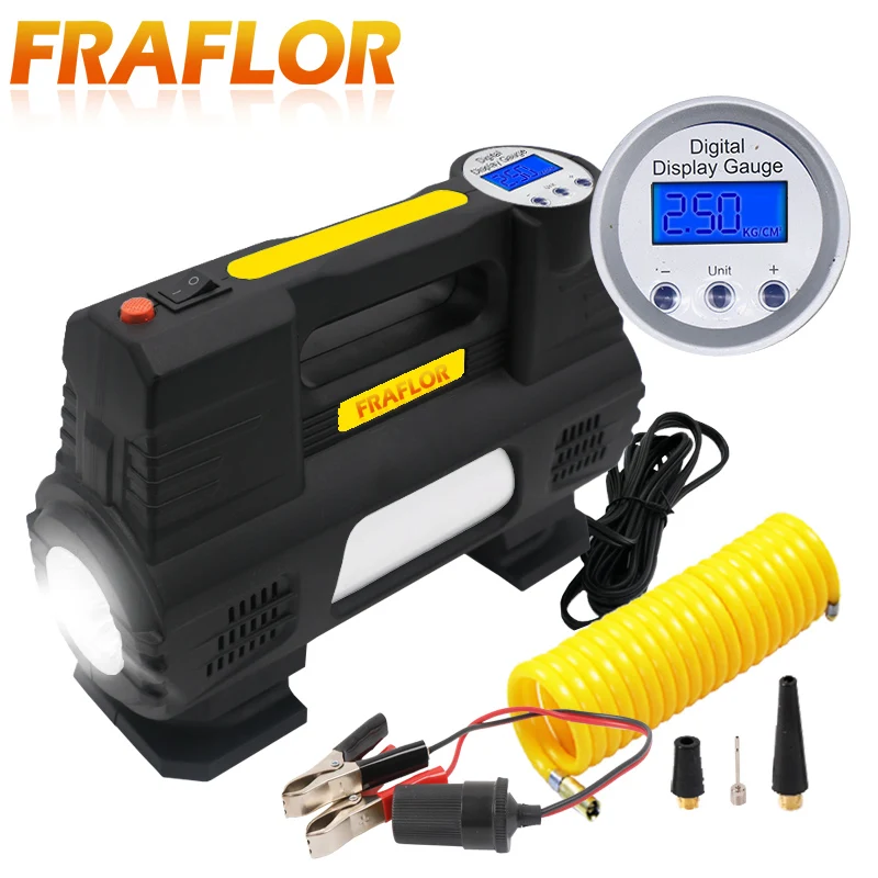 

High Pressure Compressor Bicycle Air Pump Mini Electric Inflator Bike Hand Pump With Pressure Gauge For Tire Bicycle/Car/Cycle
