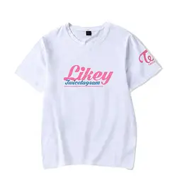 Kpop Twice Likey спортивный костюм футболка унисекс Lover футболка Топ с короткими рукавами футболки NA YEON DAHYUN JIHYO Jung YEON Mina MOMO