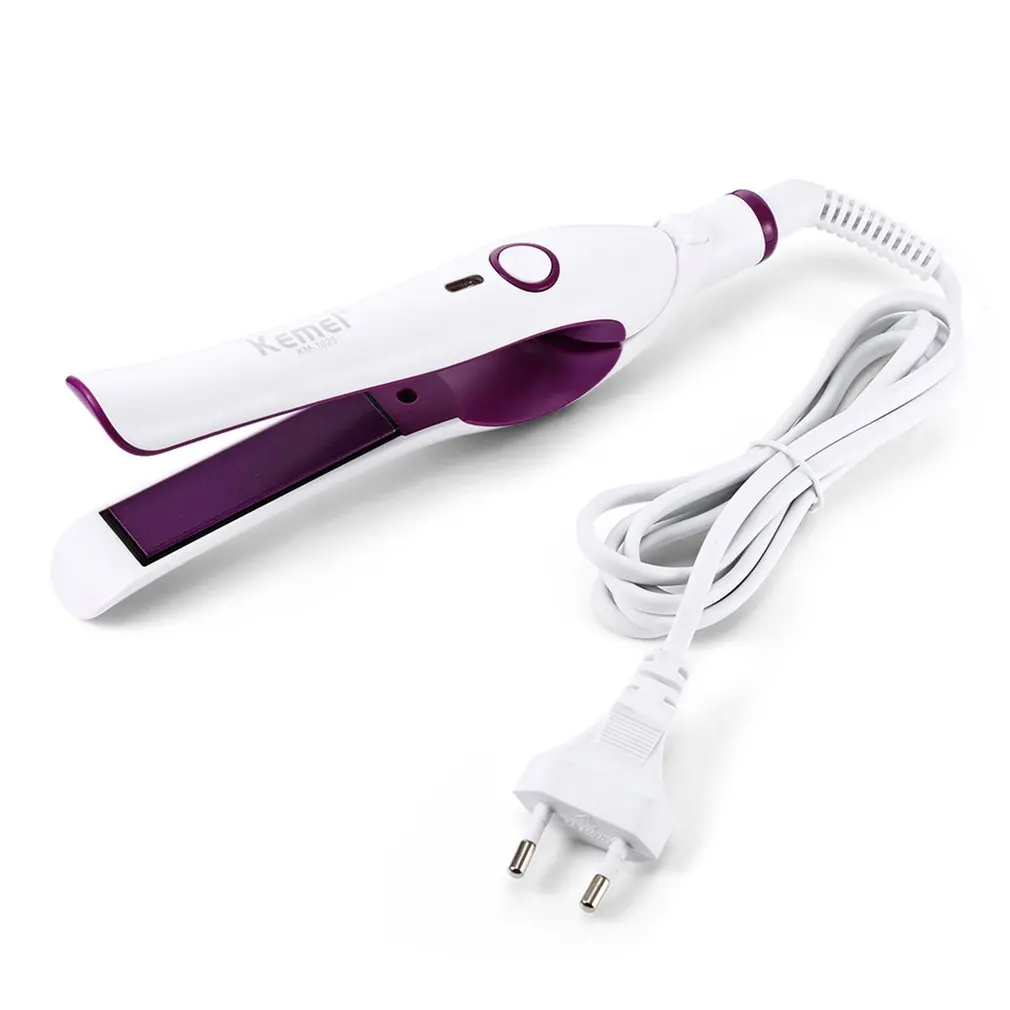 

Kemei KM-1025 Professional Mini Hair Straightener Flat Iron Electronic Ceramic Tourmaline Straightening Irons Styling Tool New