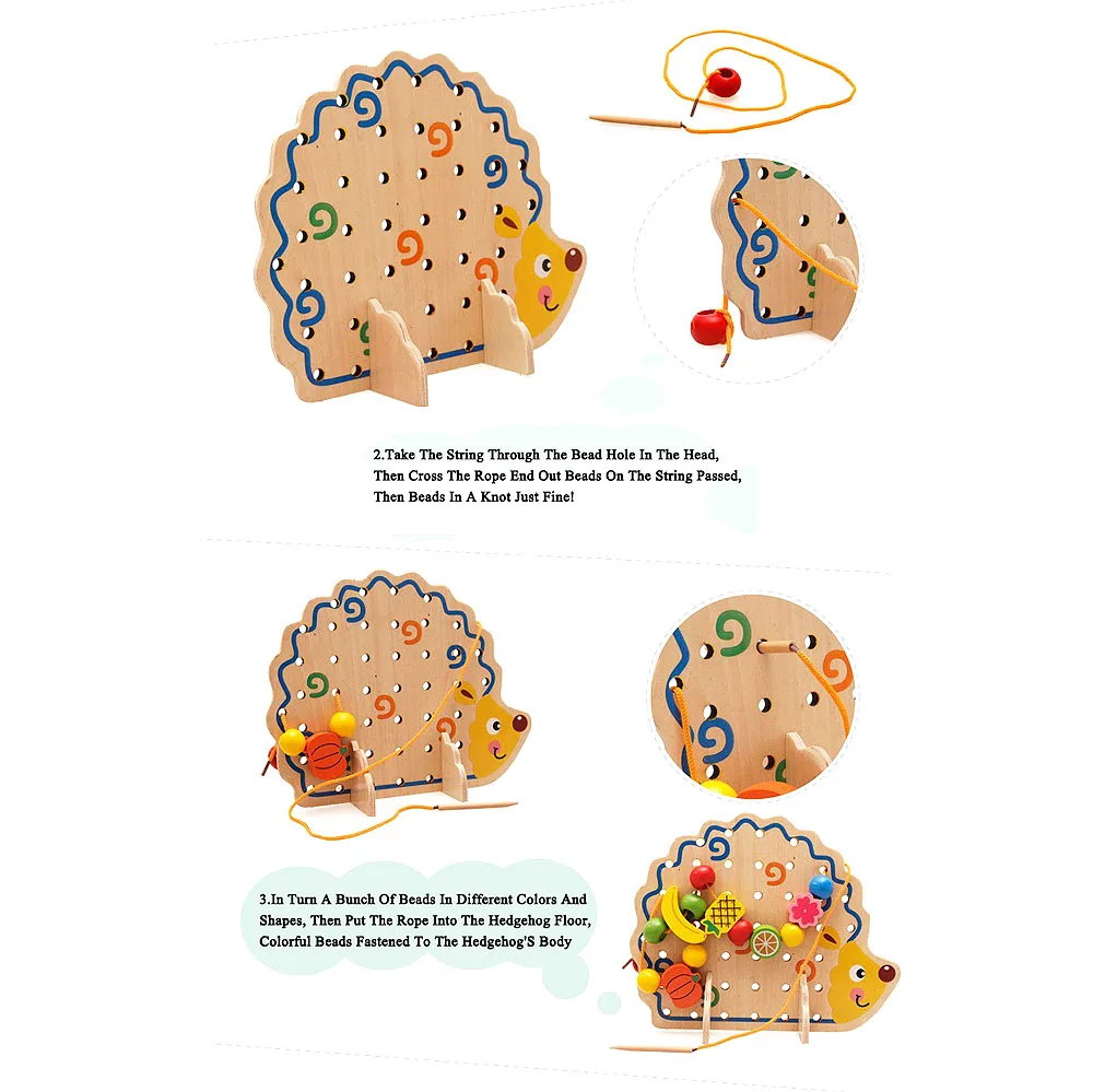 Blocos Útil legumes fruta contas segmento 4 : Hedgehog Puzzle