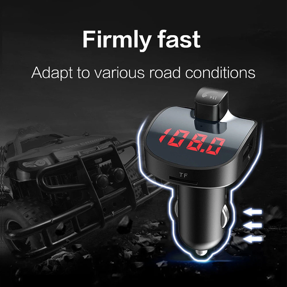 Gakaki Handsfree Bluetooth Car kit Car Charge 3.1A FM Transmitter Wireless Hands Free Speakerphone Auto USB Adapter MP3 player Gakaki Handsfree Bluetooth Car kit Car Charge 3.1A FM Transmitter Wireless Hands Free Speakerphone Auto USB Adapter MP3 player
